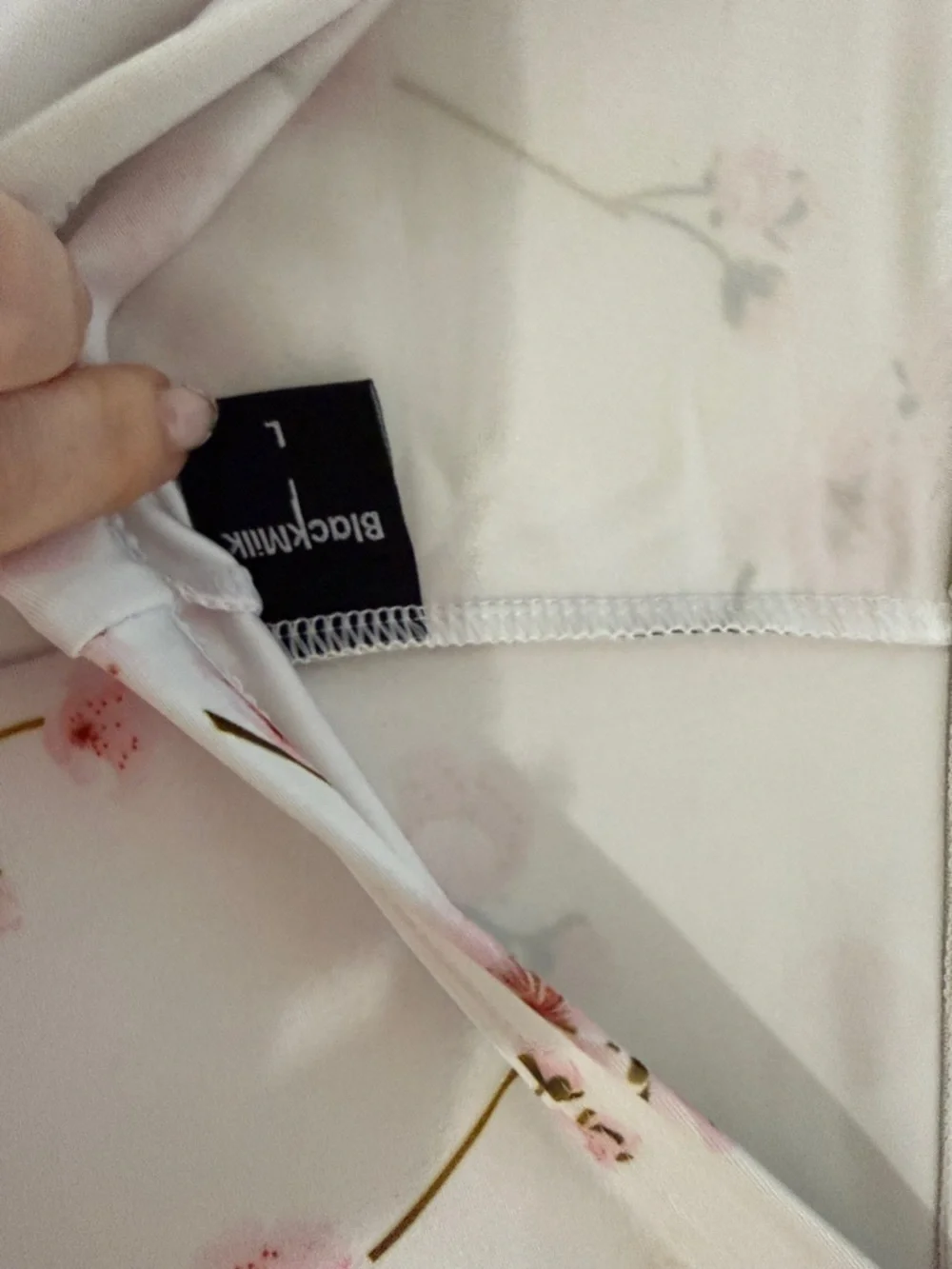 BlackMilk White Cherry Blossom Leggings - Picture 2 of 4